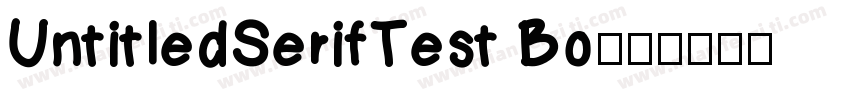 UntitledSerifTest Bo字体转换